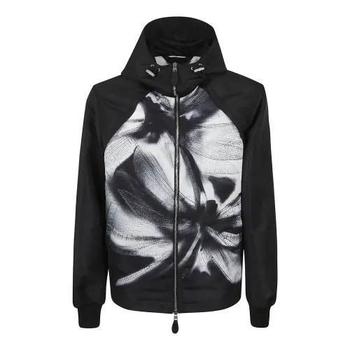 Alexander McQueen , Men's Clothing Jackets Black Ss24 ,Black male, Sizes:
