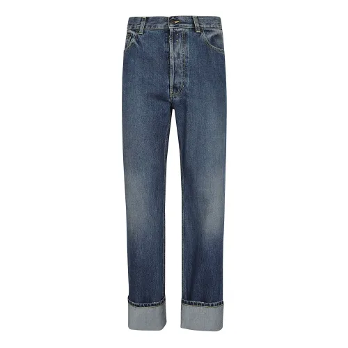 Alexander McQueen , Men's Clothing Jeans Blue Ss24 ,Blue male, Sizes: