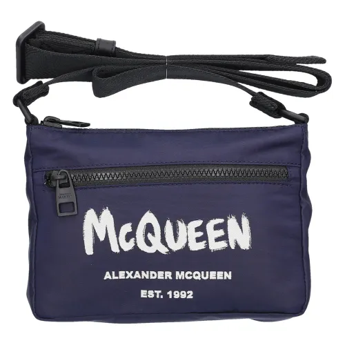 Alexander McQueen , Messenger Bags ,Blue female, Sizes: ONE SIZE
