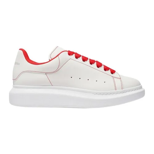 Alexander McQueen , Oversized Sneakers Women Italy Lace-up ,White male, Sizes: