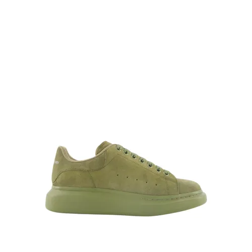 Alexander McQueen , Oversized Suede Sneakers ,Green male, Sizes: