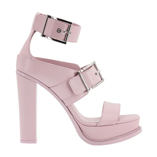 Alexander McQueen , Pink Quilted Sandals Ss23 ,Pink female, Sizes: