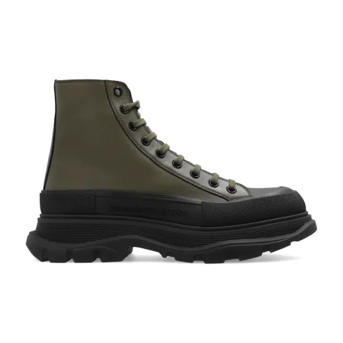 Alexander McQueen , Platform boots ,Green male, Sizes: