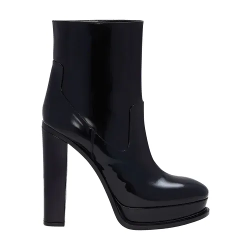 Alexander McQueen , Platform Heeled Boots ,Black female, Sizes: