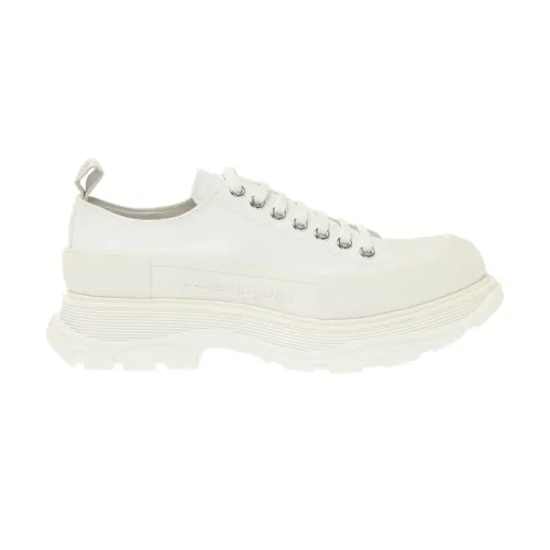 Alexander McQueen , Platform sneakers with logo ,White female, Sizes: