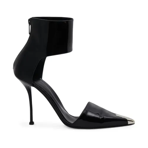 Alexander McQueen , Punk Pointed-Toe Pumps with Heel ,Black female, Sizes: