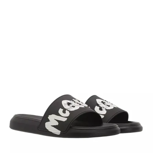 Alexander McQueen Sandals - Beach Sandal Slides Rubber - black - Sandals for ladies
