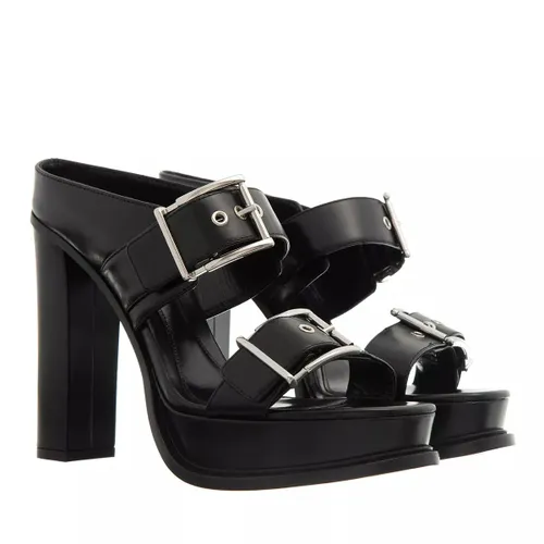 Alexander McQueen Sandals - Platform Buckle Sandal - black - Sandals for ladies