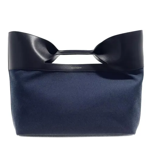 Alexander McQueen Satchels - The Bow Large Handle Bag - blue - Satchels for ladies