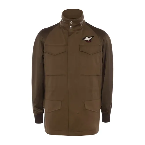 Alexander McQueen , Sateen Field Jacket ,Green male, Sizes: