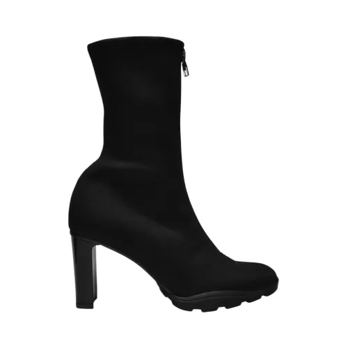 Alexander McQueen , Scuba Soft Boots in Black Canvas ,Black female, Sizes: