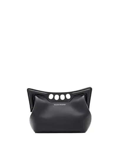 Alexander McQueen Shopping Bags - Mini Peak Shoulder Bag - black - Shopping Bags for ladies