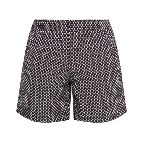 Alexander McQueen , Skull Logo Swim Shorts ,Black male, Sizes: