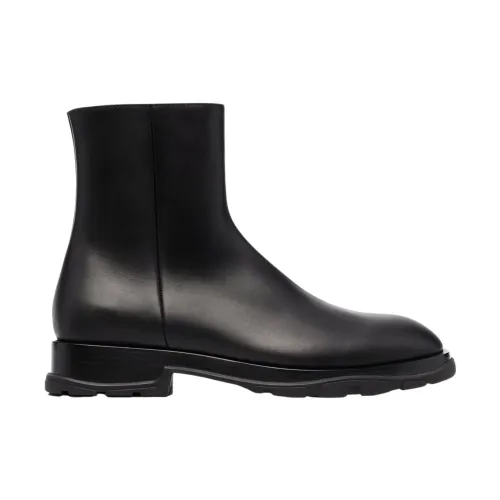 Alexander McQueen , Slim Tread Chelsea Boots ,Black male, Sizes: