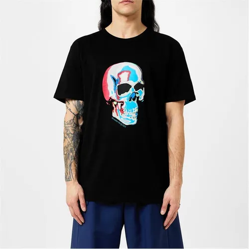 Alexander Mcqueen Solarised Skull T-Shirt - Black
