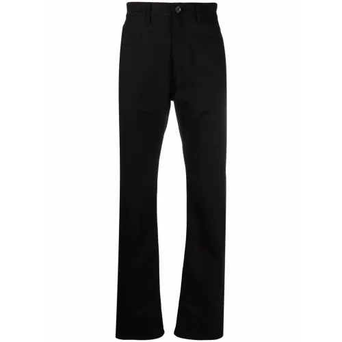 Alexander McQueen , Straight-Leg Jeans with Embroidered Logo ,Black male, Sizes:
