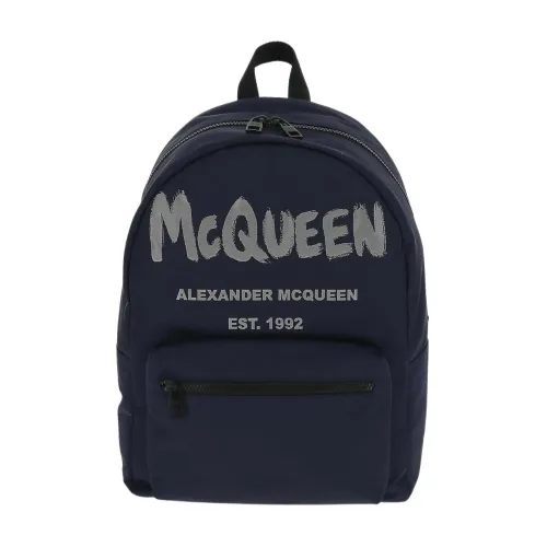 Alexander McQueen , Stylish Backpack ,Blue male, Sizes: ONE SIZE