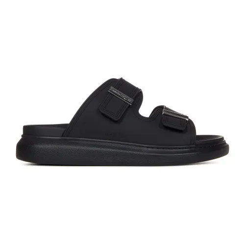Alexander McQueen , Stylish Black Sandals for Men ,Black male, Sizes: