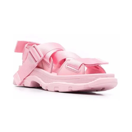 Alexander McQueen , Stylish Flat Sandals for Women ,Pink female, Sizes: