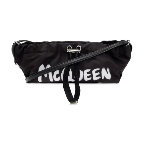 Alexander McQueen , Stylish Lilac Logo Crossbody Bag ,Black female, Sizes: ONE SIZE