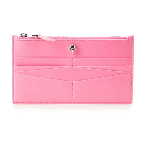 Alexander McQueen , Stylish Metal Pinafore Wallet ,Pink female, Sizes: ONE SIZE