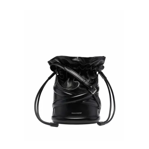Alexander McQueen , The Curve Bucket Bag ,Black female, Sizes: ONE SIZE
