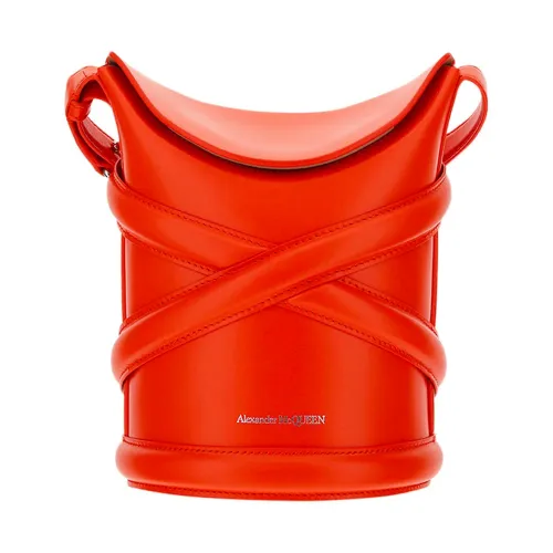 Alexander McQueen , The Curve Bucket Bag ,Orange female, Sizes: ONE SIZE
