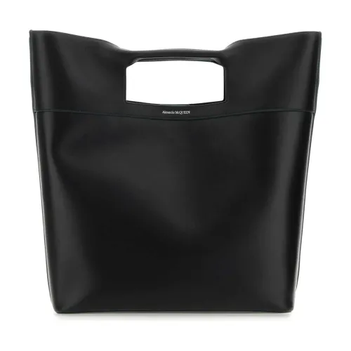 Alexander McQueen , The Square Bow Shopping Bag ,Black male, Sizes: ONE SIZE