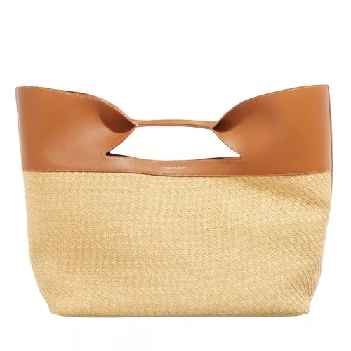 Alexander McQueen Tote Bags - Handbag With Logo Print - beige - Tote Bags for ladies
