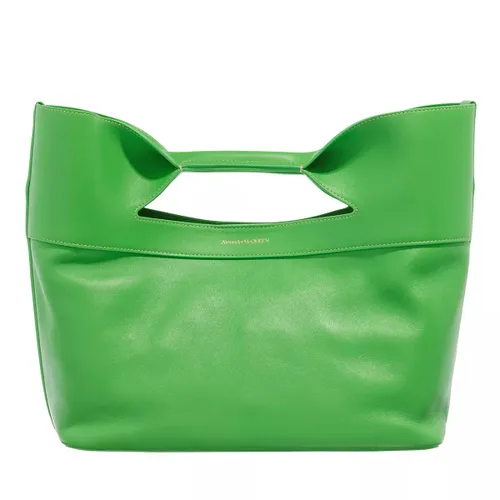 Alexander McQueen Tote Bags - The Bow Small Handle Bag Leather - green - Tote Bags for ladies