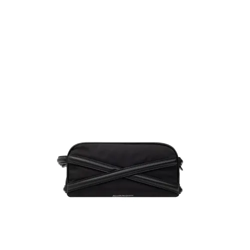 Alexander McQueen , Wash bag with logo ,Black male, Sizes: ONE SIZE