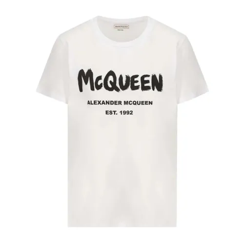Alexander McQueen , White Oversize Cotton T-Shirt ,White female, Sizes: