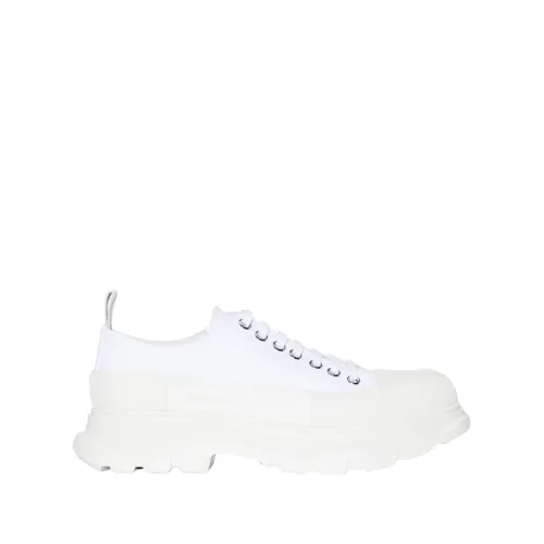 Alexander McQueen , White Tread Slick Low-Top Sneakers ,White male, Sizes: