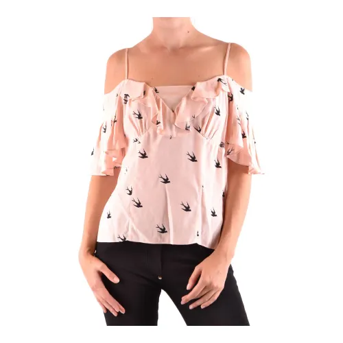 Alexander McQueen , Wl0486568 Top from Ss18 Collection ,Pink female, Sizes: