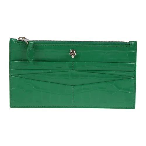 Alexander McQueen , Women's Accessories Wallets Green Aw22 ,Green female, Sizes: ONE SIZE
