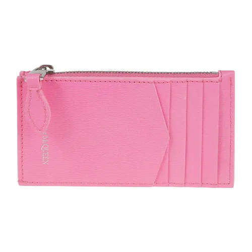 Alexander McQueen , Women's Accessories Wallets Pink & Purple Aw22 ,Pink female, Sizes: ONE SIZE