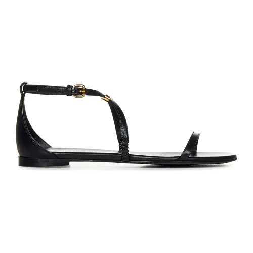Alexander McQueen , Women's Shoes Sandals Black Ss24 ,Black female, Sizes: