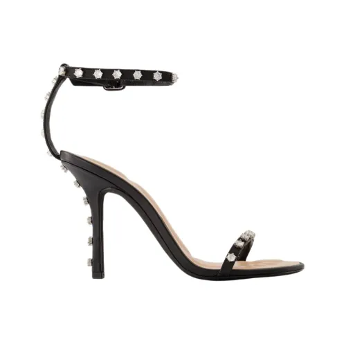 Alexander Wang , Nicki 105 Sandals - Leather - Black ,Black female, Sizes: