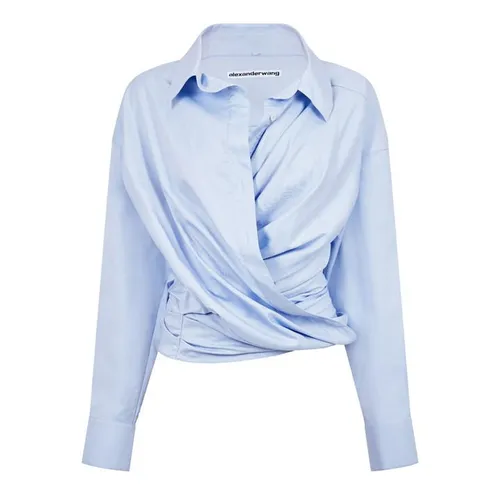 Alexander Wang Wang Draped Shirt Ld41 - Blue
