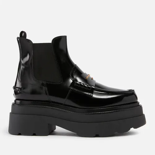Alexander Wang Women's Carter Leather Platform Chelsea Boots - Black - UK