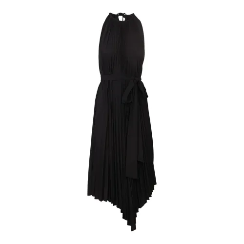 Alexandre Vauthier , Pleated midi dress ,Black female, Sizes: