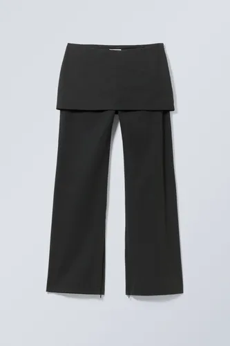 Alia Skirt Trousers - Black