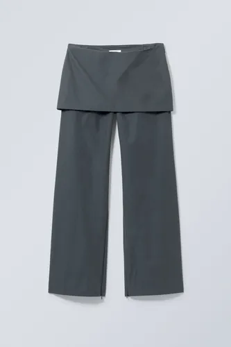Alia Skirt Trousers - Grey