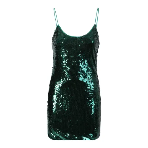 Alice + Olivia , Emerald green Nella dress by Alice+Olivia; covered in sequins, it boasts a bold and exclusive design ,Green female, Sizes: