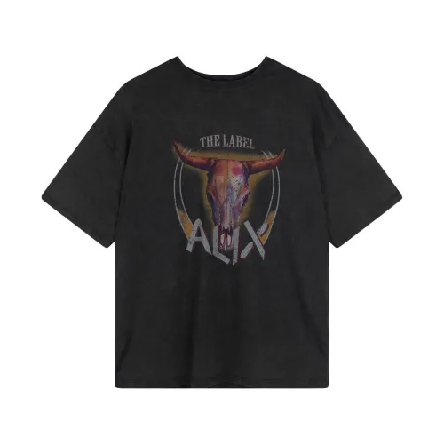 Alix The Label , Knitted Bull T-Shirt ,Black female, Sizes: