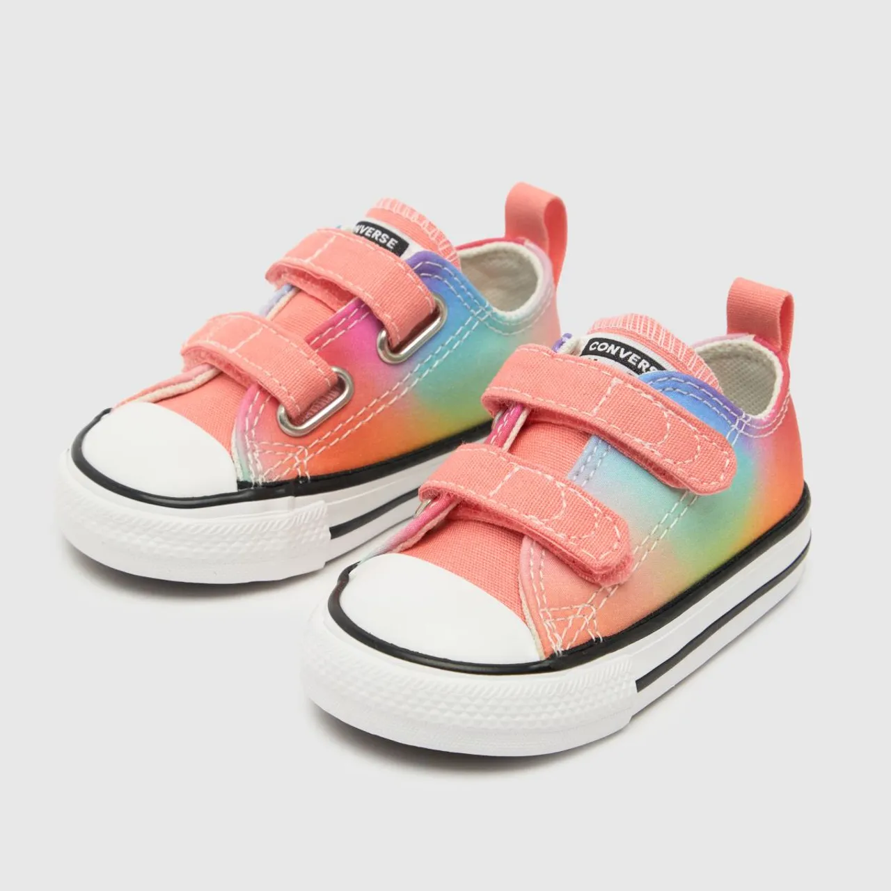 All Star 2v Lo Rainbow Ombre Girls Toddler Trainers