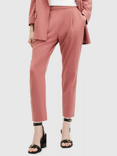 AllSaints Aleida Ankle Grazer Trousers, Rich Pink - Rich Pink - Female