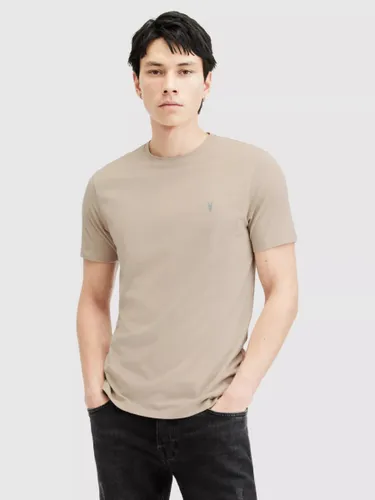 AllSaints Brace Plain Short Sleeve T-Shirt, Tinted Grey - Tinted Grey - Male