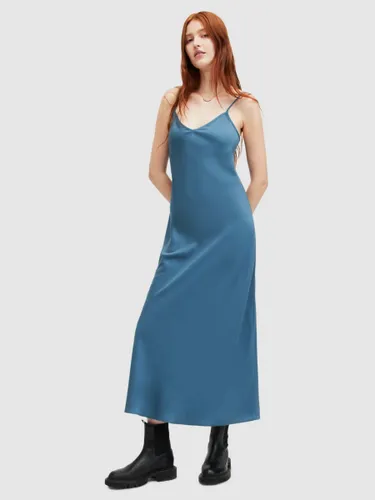 AllSaints Bryony Sleeveless Midi Dress - Petrol Blue - Female