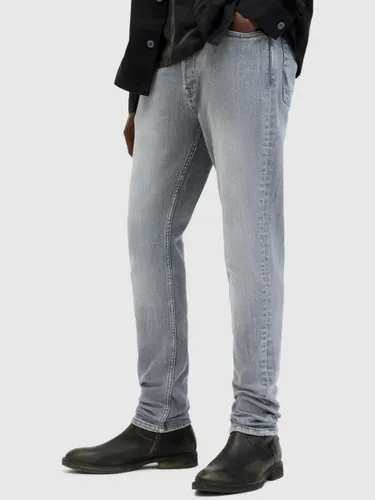 AllSaints Cigarette Slim Fit Jeans, Grey - Grey - Male